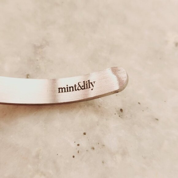 Mint & Lily Nurse Save Lives Silver Tone Minimalist Simple Cuff Bracelet - Picture 9 of 9